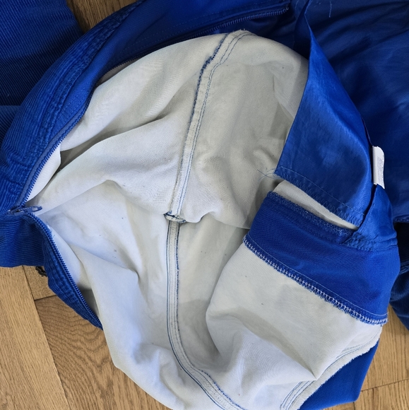 Vintage 70s 80s Levi's USA Blue Corduroy Bib Ski Suit size Medium - Picture 16 of 16